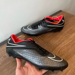 Nike Mens Hypervenom‎ Phelon FG Soccer Cleats Black Pink 599730-016 Size 13